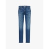 London tapered-leg slim-fit stretch-denim jeans