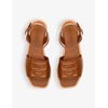 4G Liquid logo-embossed leather sandals