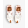 Flow Runner monogram-debossed suede low-top trainers