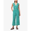 Linked Smudge graphic-print woven jumpsuit