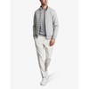 Freddie quilted knitted cotton-blend jacket