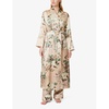 Capability flower-print silk robe