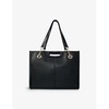 Fringe leather tote bag