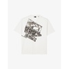 Graphic-print relaxed-fit short-sleeve cotton T-shirt