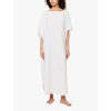 Calyn boat-neck organic-cotton jersey kaftan