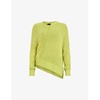 Lock panelled knitted jumper