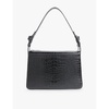 Erica crocodile-embossed leather shoulder bag