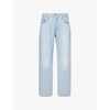 501 '90s brand-patch straight-leg mid-rise denim jeans