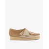 Wallabee logo-tag suede shoes