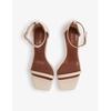 Cora wedge-heel leather sandals