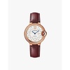 CRWJBB0084 Ballon Bleu de Cartier rose-gold, 0.79ct diamond, 0.36ct sapphire and leather automatic watch