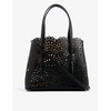 Mina Wave 25 laser-cut leather top-handle bag