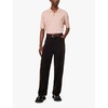 Brand-patch wide-leg corduroy trousers