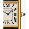 CRWGTA0054 Tank Louis Cartier large model 18ct yellow-gold and leather quartz watch