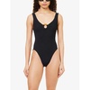 Celine plunge-neck swimsuit