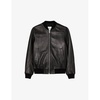 New Monaco stand-collar regular-fit leather jacket