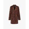 Reformation x Laura Harrier Eleonore leopard pattern stretch-woven jacket