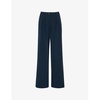 Joss regular-fit high-rise tailored woven trousers