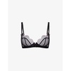 Lorna scalloped mesh underwired bra