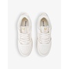 Compton logo-embossed leather low-top trainers