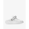 Diamond Sling crystal-embellished leather low-top trainers