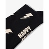 Flash graphic-print cotton-blend socks