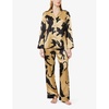 Lila panther-print silk pyjamas