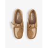 Wallabee logo-tag suede shoes