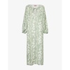 Dorothea relaxed-fit linen kaftan