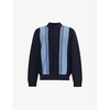 Kendricks striped cotton-knit polo shirt