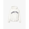 Logo-embroidered oversized organic-cotton hoody