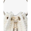 Bon Bon pearl-embellished satin top-handle bag