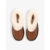 Eloise faux fur-lined suede slipper boots