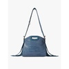 Miss M logo-embossed leather shoulder bag