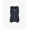 Joanna parch-pocket denim waistcoat