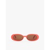 Outta Love oval-frame polycarbonate sunglasses