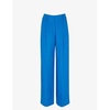 Leonie straight-leg mid-rise linen trousers