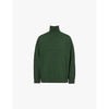 Cut-out turtleneck wool and cashmere-blend knitted jumper