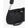 Benny drawstring woven cross-body bag