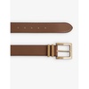 Brompton square-buckle leather belt