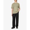 Relaxed-fit straight-leg woven-blend trousers