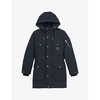 Relaxed-fit hooded woven parka jacket