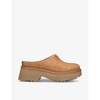 New Heights suede clogs