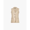 Odessa regular-fit cotton and linen-blend gilet