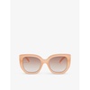 Euphoria square-frame polyethylene sunglasses