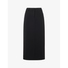 Abigail tailored recycled-polyester midi skirt