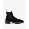 Alpinosol contrast-trim suede ankle boots