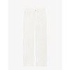 Toto high-rise straight-leg stretch-denim jeans