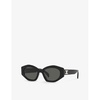 CL40238U oval-frame acetate sunglasses