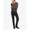 Slim-fit straight-leg wool suit trousers